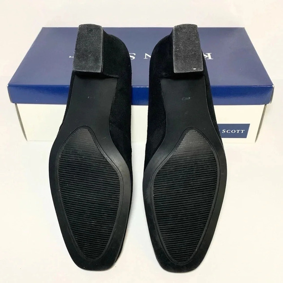 Karen Scott Riley Black Suede Heels Shoe size 6.5 - Picture 6 of 7